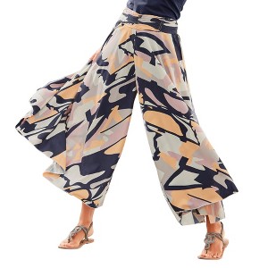 Women's Printed Flowy Culottes - LASCANA - 1 of 4