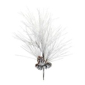 Flocked Long Neddle Pine Spray (Set of 2) - 1 of 3