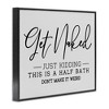 Stupell Industries Get Naked Funny Bathroom, 30" x 24" - 3 of 4