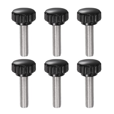 Unique Bargains Plastic Threaded Bolt Knurled Clamping Knob Thumb Screws 6 Pcs