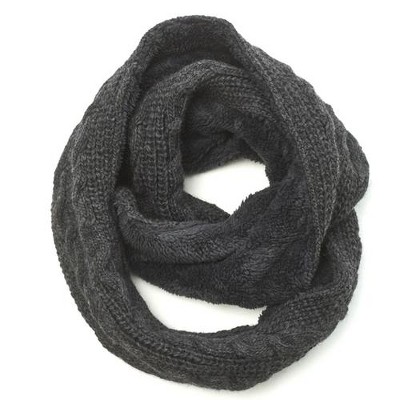 Trinitas Faux Shearling Lined Infinity Scarf_Nirvanna Designs