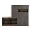 2-In-1 Shoe Storage Bench And Shoe Cabinets,Multi-functional Shoe Rack With Padded Seat - Maison Boucle - 3 of 4