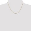 Black Bow Jewelry 0.7mm, 14k Yellow Gold, Cable Rope Chain Necklace - 2 of 4