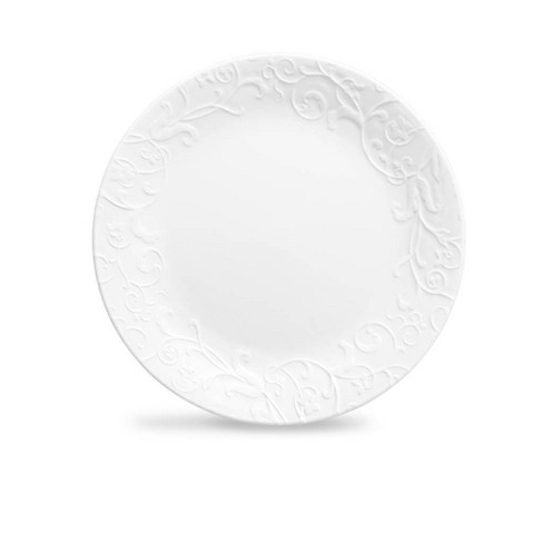 Corelle Livingware 10.25 Dinner Plate, Winter Frost White, Set of 6