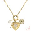 Gold Copper Multi - Charm Classic Women's Necklace - 3 of 4