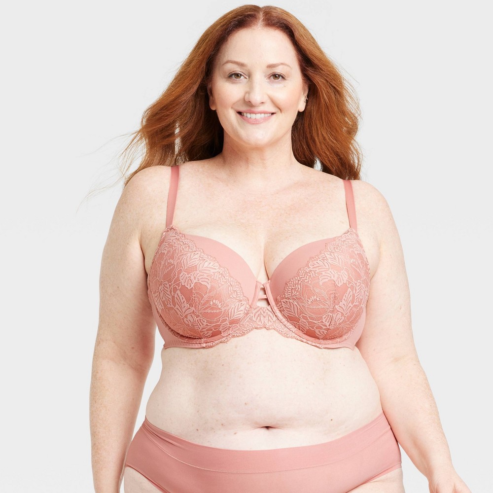 Women's Lightly Lined Balconette Bra - Auden™ Rose 42DD