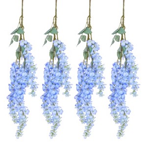 Unique Bargains Fake Hanging Vine Silk Flower Artificial Garland for Home Garden - 1 of 4