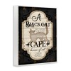 Stupell Industries Black Cat Cafe Vintage Halloween Sign Spooky Witch Framed Giclee Art - 2 of 4
