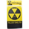 Toynk Vintage Fallout Shelter Metal Sign Replica, Nuclear Warning Sign, 6in X 9in - 3 of 4