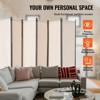VEVOR Room Divider, 6 Panel Room Divider, Folding Privacy Screen and Portable Partition Divider for Room Separation, Freestanding Room Partitions - 3 of 4