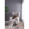 Sapphtopaz 50x60" Decorative Cotton Throw Blanket with Tassels, 2-Pack Decorative Recycled Cotton Accent Blanket, Lightweight Blanket for Bed, Couch - 3 of 4