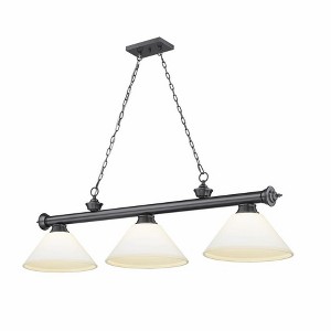 Z-Lite Cordon 3 - Light Chandelier in  Bronze Plate - 1 of 2