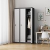 Metal Storage Cabinet with Door, 72’’ Tall Lockers for Employees Students with Shelves, Metal Storage Steel Locker for Office Gym Warehouse - 3 of 4