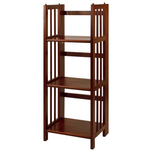 WEIBO White Bookcase 6 Tier Wooden Bookcase Wall Mounted Bookshelf for Home Office