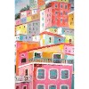 Wall Art – Acrylic Colorful Houses Painting on Handpainted Canvas by Kalalou - 2 of 4