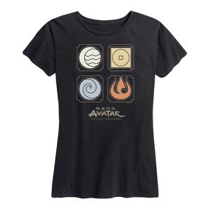 Women's - Avatar: The Last Airbender - Nations Symbols Short Sleeve Graphic T-Shirt - 1 of 4