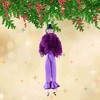Italian Ornaments 7.0 Inch Lola In Lavender Fur Fashion Italian Couture Dress Tree Ornaments - 2 of 4