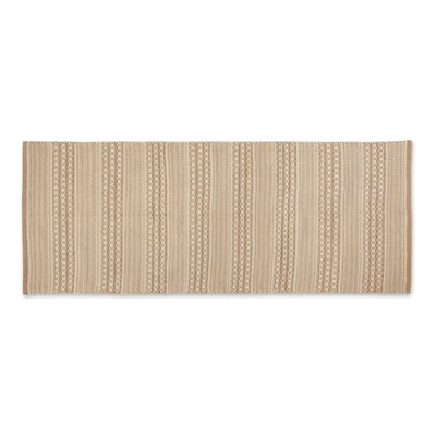 Design Imports Modern Dobby Stripe - Stone  - 2 Ft 6 In X 6 Ft