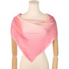 INSPIRE CHIC Women's Gradient Colorful Large Silky Hair Wrap Bandana Neck Scarf 35.4" X 35.4" - 2 of 4