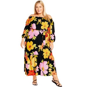 Avenue Women's Plus Size Mia Maxi Dress - 1 of 4