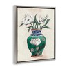 Stupell Industries Floral Oriental Vase Floating Frame Canvas Art - 2 of 4