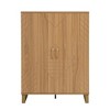 LOVMOR 42.5" Modern Home Bar Cabinet Carved Wine Cabinet with Storage - 2 of 4