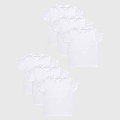 Hanes Boys' 5pk + 1 Crew Top - Colors May Vary : Target