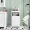 Yaheetech 4-Tier Bathroom Floor Cabinet for Bathroom Kitchen Hallway White - 3 of 4