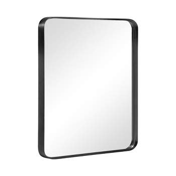 Neutypechic Wall Mounted Mirror Rectangle Metal Framed Bathroom Vanity Mirror