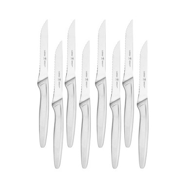 Henckels 8-pc Stainless Steel Serrated Steak Knife Set Silver