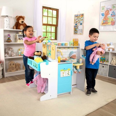 Wooden Multi-Functional Baby Care Activity Center with Accessories