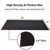 Costway 36'' x 78'' Treadmill Mat Large Floor Protector Exercise Fitness Gym Equipment Mat - 3 of 4
