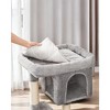 Cat Tree, 33.1-Inch Cat Tower, Cat Condo for Large Cats up to 16 lb, Large Cat Perch, 2 Cat Caves, Scratching Post, Cat Houses for Indoor - 4 of 4