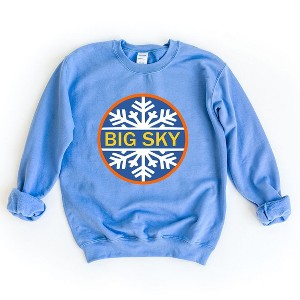 Simply Sage Market Women's Graphic Sweatshirt Big Sky Ski Resort - 1 of 4