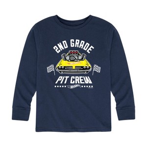 Boys' - Hot Wheels - Pit Crew 2nd Grade Long Sleeve Graphic T-Shirt - 1 of 4