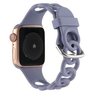 HTUTWOO Apple Watch Band Breathable Silicone Circles Sport Strap 44/45/46/49mm, Fadeless for iWatch Series 10 9 8 7 6 5 4 3 2 1 SE Ultra - 1 of 4