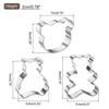 Unique Bargains Stainless Steel Non-Stick Heat Resistant Durable Cake Pans 3 Pcs - 2 of 4