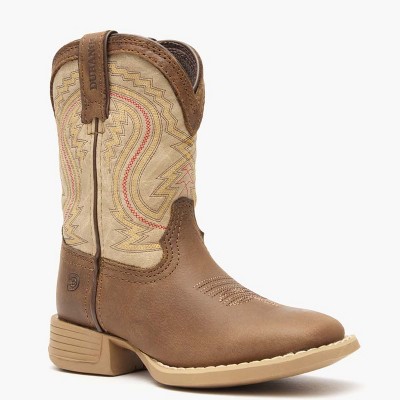 Kids Durango® Lil' Rebel Pro™ Big Kids' Coffee and Bone Western Boot