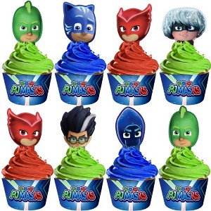 Treasures Gifted PJ Masks Cupcake Toppers & PJ Masks Cupcake Wrappers - 1 of 1
