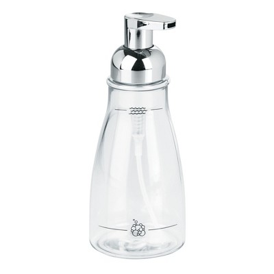 iDesign Refillable Foaming Soap Dispenser - Clear/Chrome