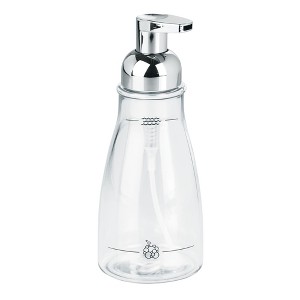 iDesign Refillable Foaming Soap Dispenser - Clear/Chrome - 1 of 4