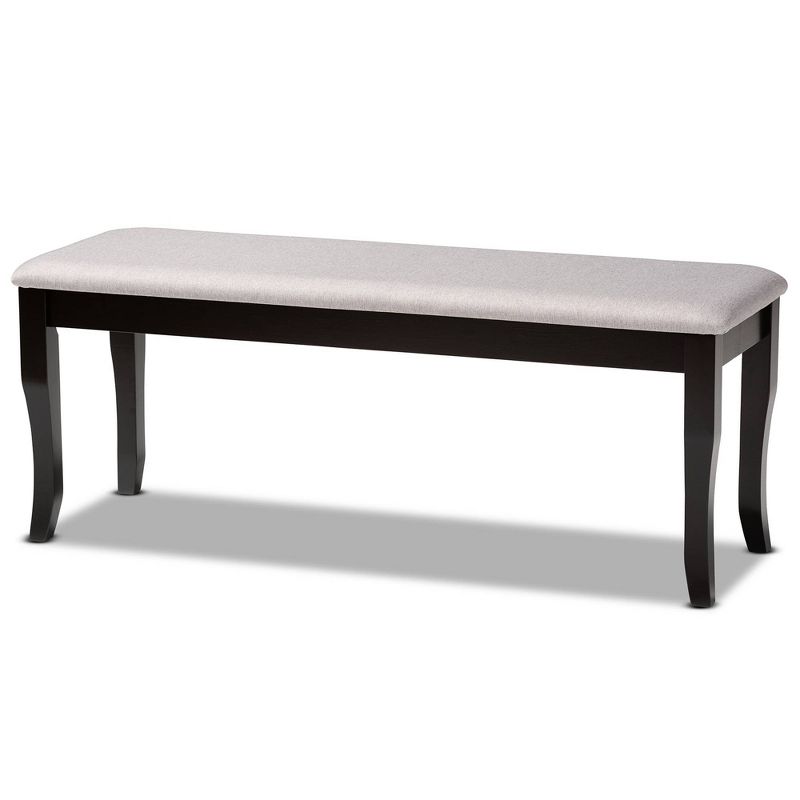 Cornelie Fabric Upholstered Wood Dining Bench - Baxton Studio, 1 of 8
