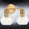 Urban Ambiance Luxury Vintage Bath Light 10.875''H x 15.5''W,  Olde Brass Finish,  Belfast Collection, UHP4171 - 4 of 4