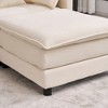 131.89" Chenille U-Shaped Modular Sectional Sofa, 6-Piece Set - 3 of 4