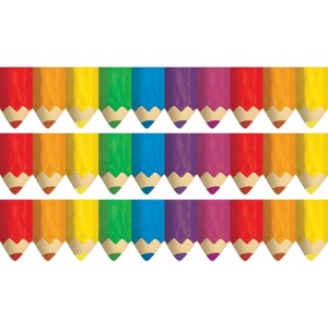 Creative Teaching Press® Jumbo Color Pencils EZ Border, 48 Feet Per Pack, 3 Packs - 1 of 3