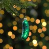 Northlight 3.75" Green Christmas Pickle Glass Holiday Ornament - 2 of 4