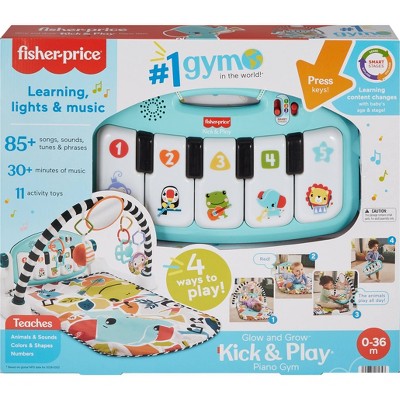 Fisher-Price Multicolor Kick & Play Piano Gym with Light-Up Keys