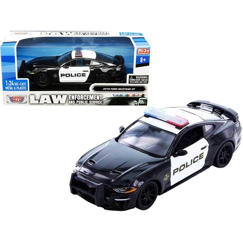 Modified 2015 Ford Mustang GT Police Vehicle Diecast Car Model Toys 1:24 Scale 
