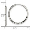 Chisel Stainless Steel Polished 1.6mm Hinged Hoop Earrings - 4 of 4