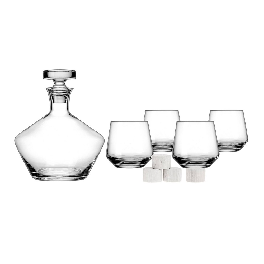 Photos - Glass 9pc Crystal Marmont Decanter Set - Godinger Silver